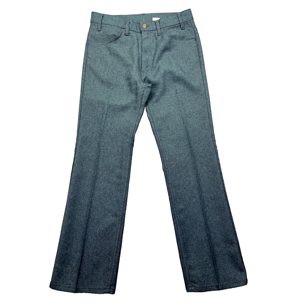 Vintage Levi's 10517-9018 100% Darcon Bootcut Pants Sz 34 Fits 32 USA Made 90's